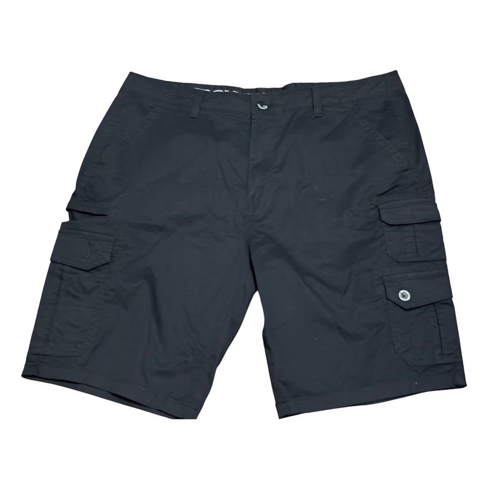 Iron‎ Flex Mens Black Cargo Shorts Sz 38 Multi Pocket Tactical Utility Summer A6
